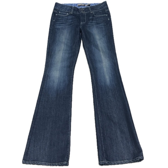 🌌 PAIGE Hidden Hills Bootcut Flare Jeans | Sz 27 | Dark Wash Made in USA 💎 - Picture 1 of 5